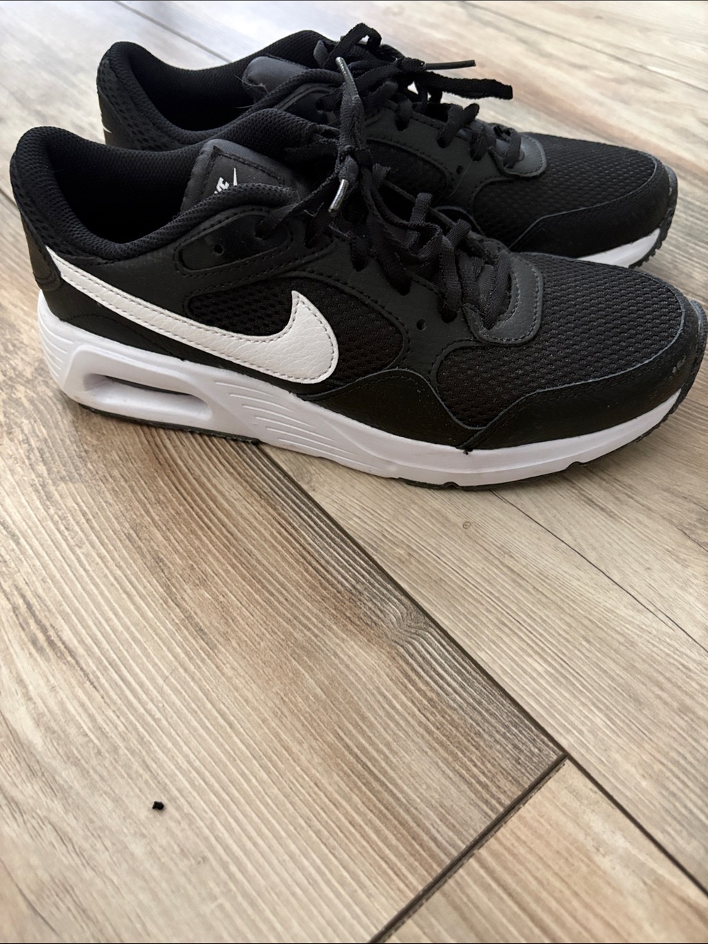 Nike Black and White Low-Top Running Sneakers